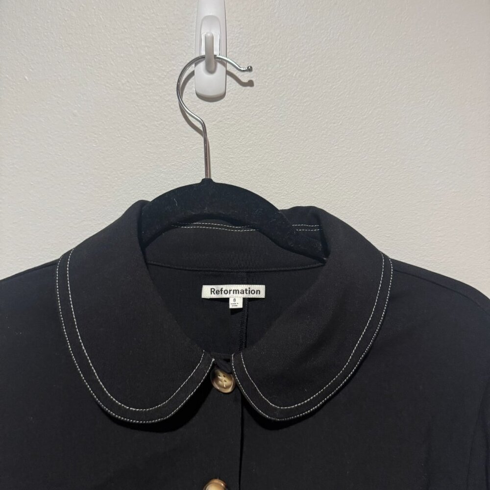 NWT Reformation | Wayne Black Skirt Set - Picture 6 of 12